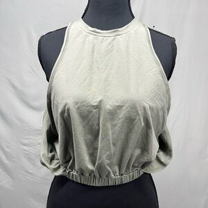 Ryderwear Light Green Cropped Tank Top Small